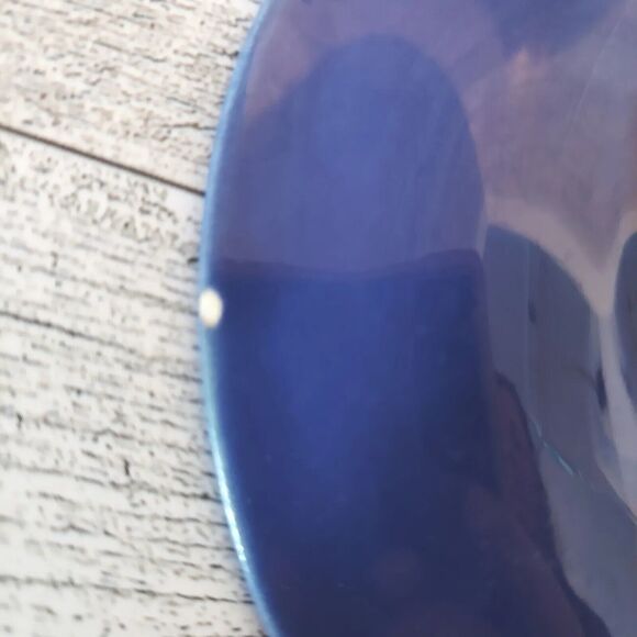 Homer Laughlin Teacup & Saucers CARNIVAL Dishes Lot Of 4 Yellow Cobalt Green - Picture 15 of 16